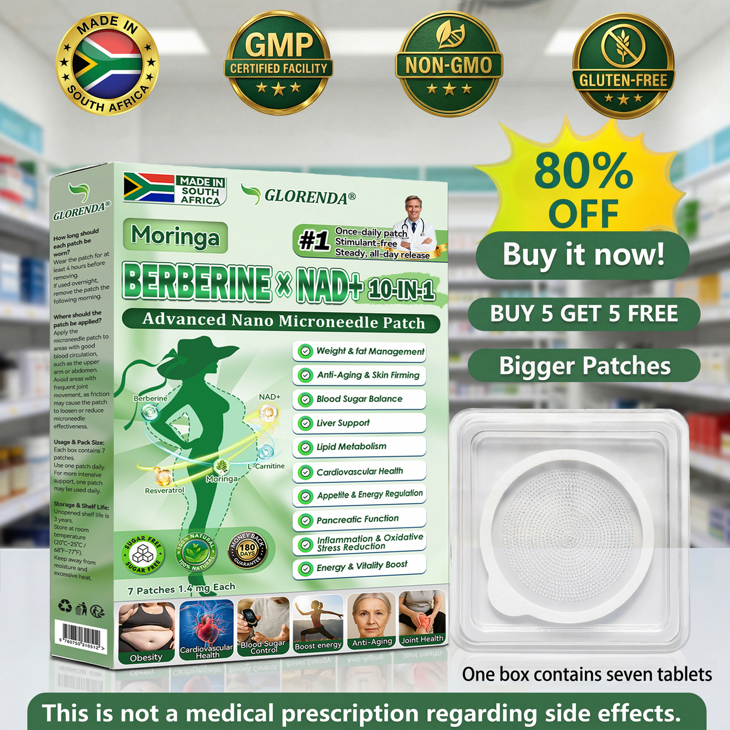 🇿🇦𝑶𝒇𝒇𝒊𝒄𝒊𝒂𝒍 𝑺𝒕𝒐𝒓𝒆 | 🌿🌿𝐆𝑳𝑶𝗥𝗘𝗡𝘿𝘼® 𝙈𝒐𝒓𝒊𝒏𝒈𝗮 · 𝗕𝗲𝗿𝗯𝐞𝐫𝐢𝐧𝙚 × 𝙉𝑨𝑫+ 𝟏𝟎-𝙞𝙣-1 𝘼𝒅𝒗𝒂𝒏𝒄𝒆𝐝 𝐍𝐚𝐧𝙤 𝙈𝙞𝙘𝙧𝙤𝙣𝒆𝒆𝒅𝒍𝐞 𝐏𝐚𝐭𝙘𝙝(𝐉𝐮𝐬𝐭 𝐨𝐧𝐜𝐞 𝐚 𝐝𝐚𝐲, 𝐯𝐢𝐬𝐢𝐛𝐥𝐞 𝐜𝐡𝐚𝐧𝐠𝐞𝐬 𝐢𝐧 𝟕 𝐝𝐚𝐲𝐬） ✅ 𝐅𝐨𝐫 𝐨𝐛𝐞𝐬𝐢𝐭𝐲, 🅛🅞🅞🅢🅔 🅢🅚🅘🅝,𝐝𝐢𝐚𝐛𝐞𝐭𝐞𝐬, 𝐬𝐥𝐞𝐞𝐩 𝐚𝐩𝐧𝐞𝐚, 𝐣𝐨𝐢𝐧𝐭 𝐢𝐬𝐬𝐮𝐞𝐬, 𝐚𝐧𝐝 𝐦𝐨𝐫𝐞